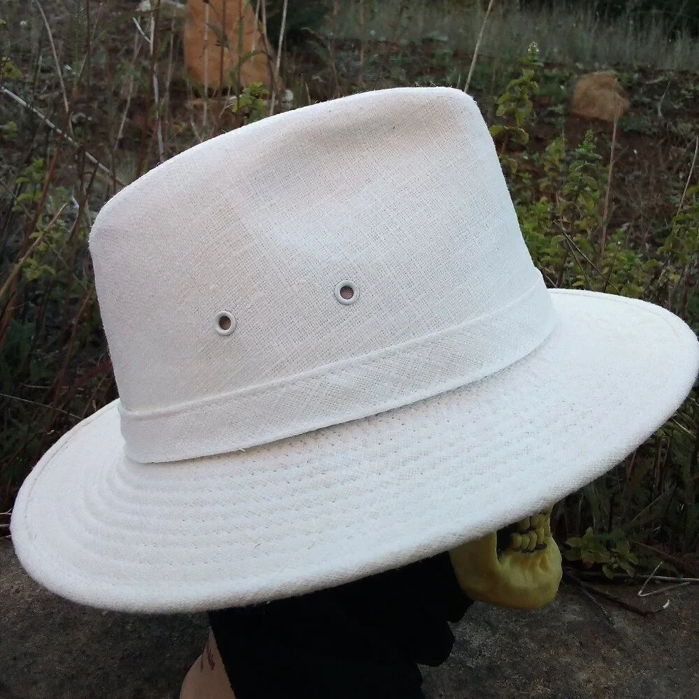 Vintage Youngan Fedora Hat White